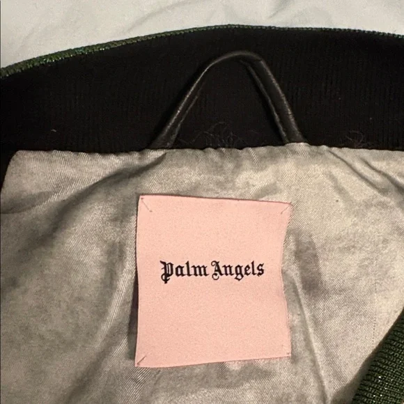 Palm Angels Italy Leather Bomber - Picture 4 of 13